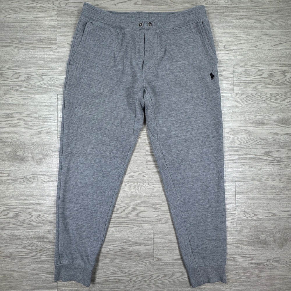 Polo Ralph Lauren Men's‎ Joggers Sweatpants Heather Gray Medium Pony Logo